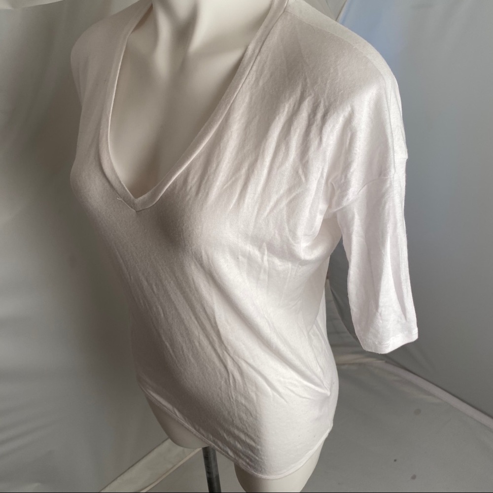 Express white three quarter sleeve oversized blouse - Picture 2 of 7